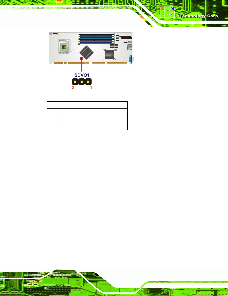 13 usb connectors (internal), Figure 4-13:sdvo connector location, Table 4-14: sdvo connector pinouts | IEI Integration PCIE-Q350 v1.30 User Manual | Page 79 / 213