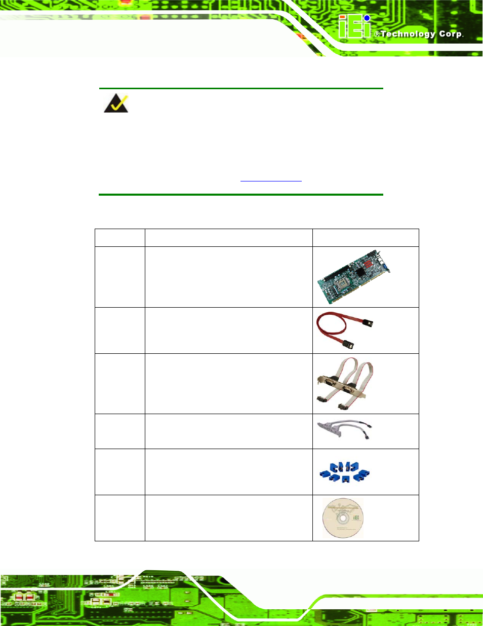 3 packing list, Acking | IEI Integration PCIE-Q57A User Manual | Page 23 / 159