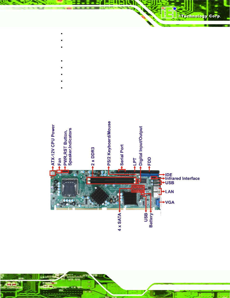 4 connectors, Onnectors, Figure 1-2: connectors | IEI Integration PCIE-G41A2 User Manual | Page 15 / 151