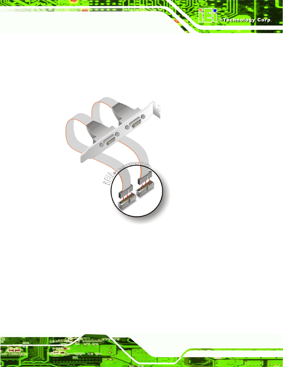2 sata drive connection, Figure 4-9: dual rs-232 cable installation | IEI Integration PCIE-G41A2 User Manual | Page 57 / 151