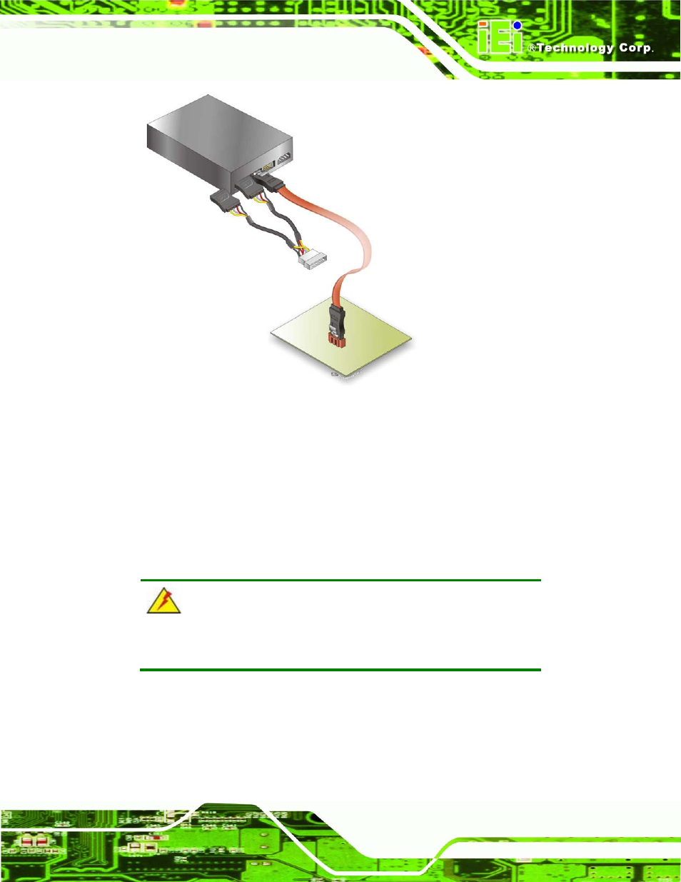 3 usb cable (dual port) with slot bracket, Figure 4-11: sata power drive connection | IEI Integration PCIE-G41A2 User Manual | Page 59 / 151
