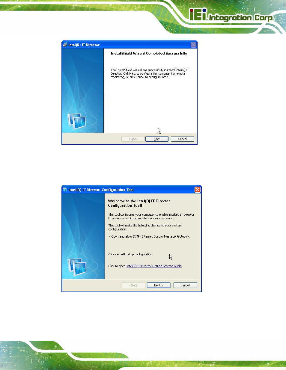 Figure 6-31: it director installation complete | IEI Integration PCIE-Q670 v1.03 User Manual | Page 140 / 206