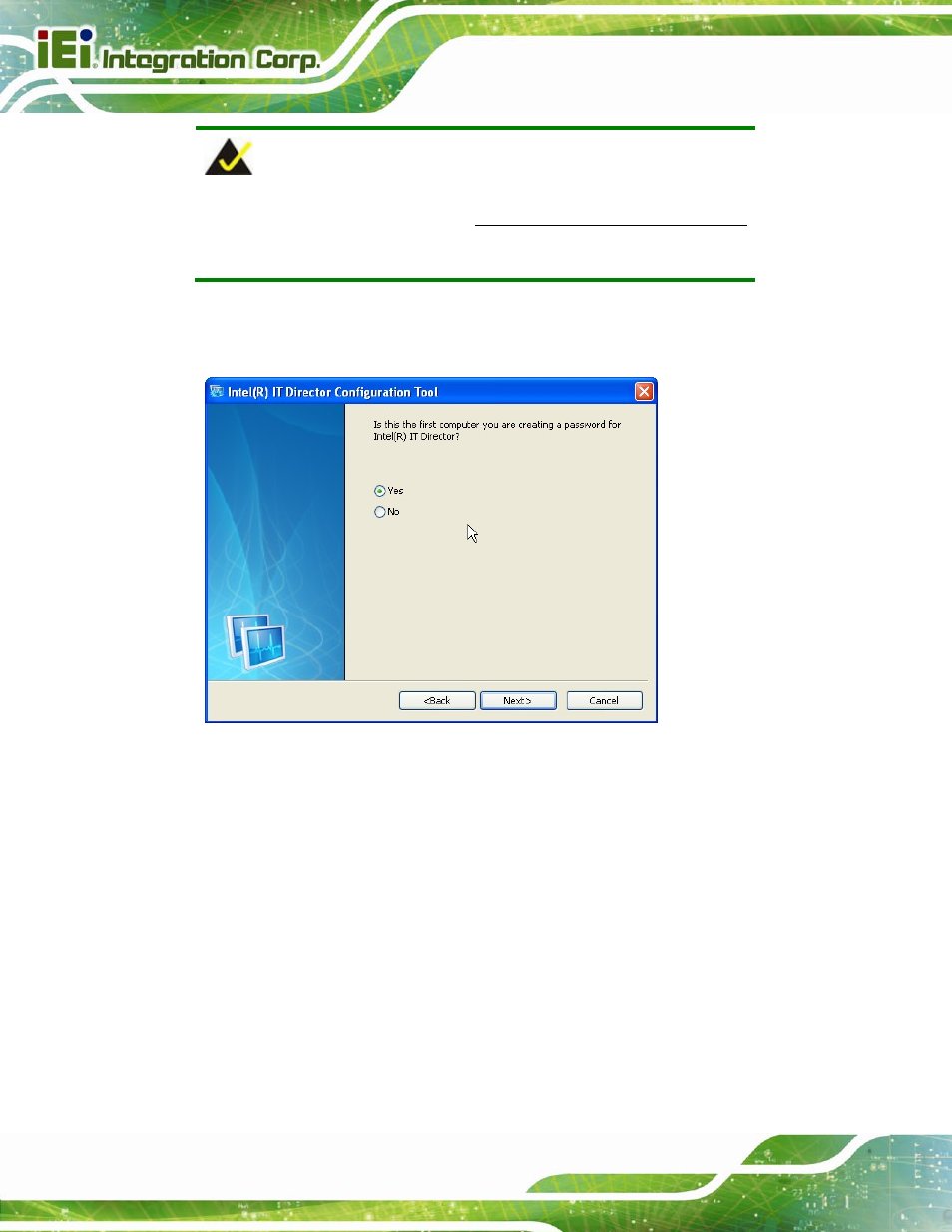 Figure 6-33: it director – creating password | IEI Integration PCIE-Q670 v1.03 User Manual | Page 141 / 206