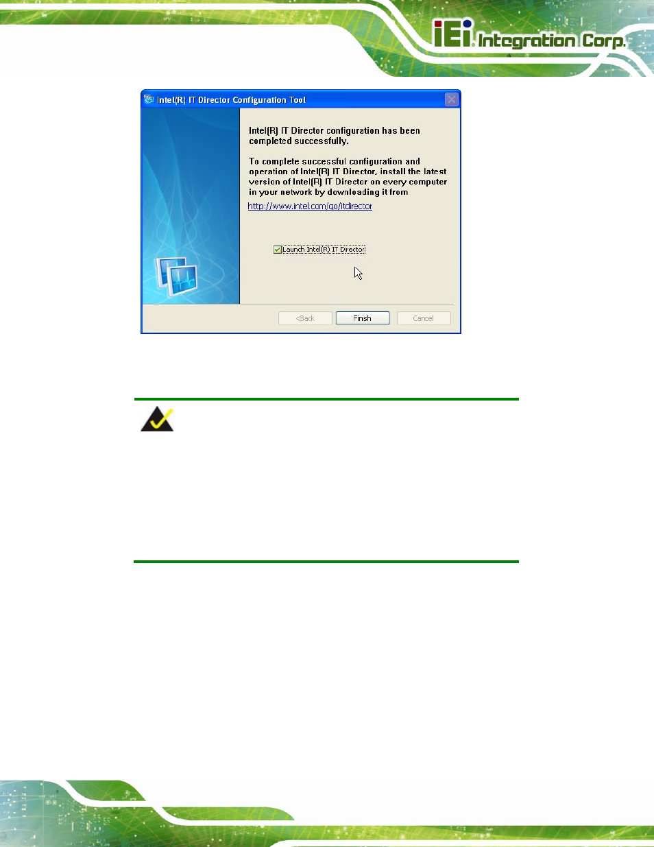 Figure 6-34: it director configuration complete | IEI Integration PCIE-Q670 v1.03 User Manual | Page 142 / 206