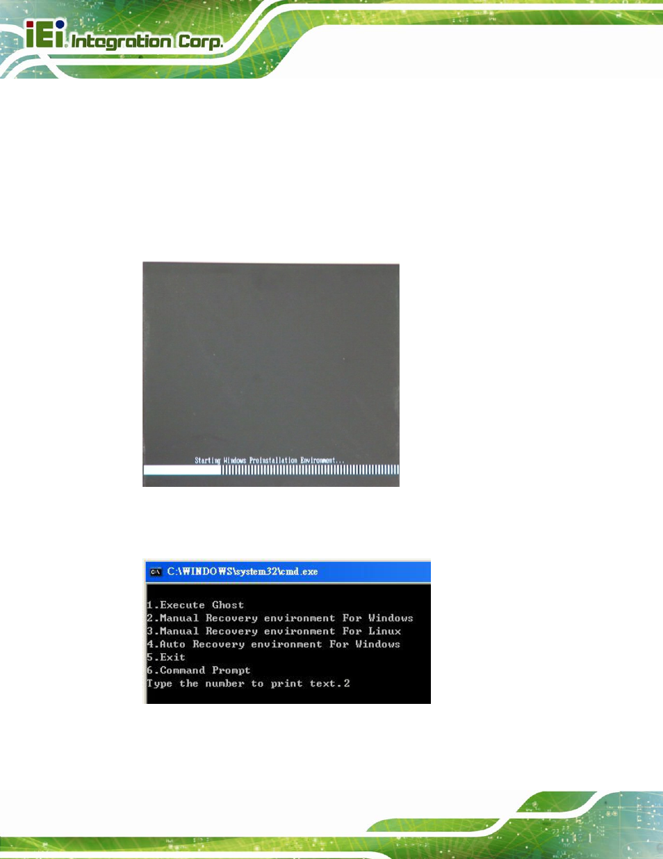 B.2.4 build-up recovery partition, Figure b-6: launching the recovery tool | IEI Integration PCIE-Q670 v1.03 User Manual | Page 157 / 206