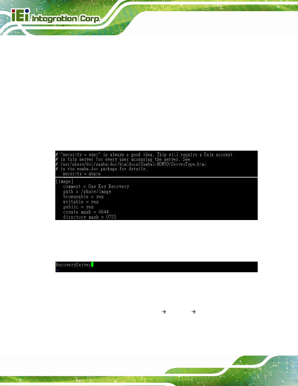 B.6.6 setup a client system for auto recovery | IEI Integration PCIE-Q670 v1.03 User Manual | Page 183 / 206