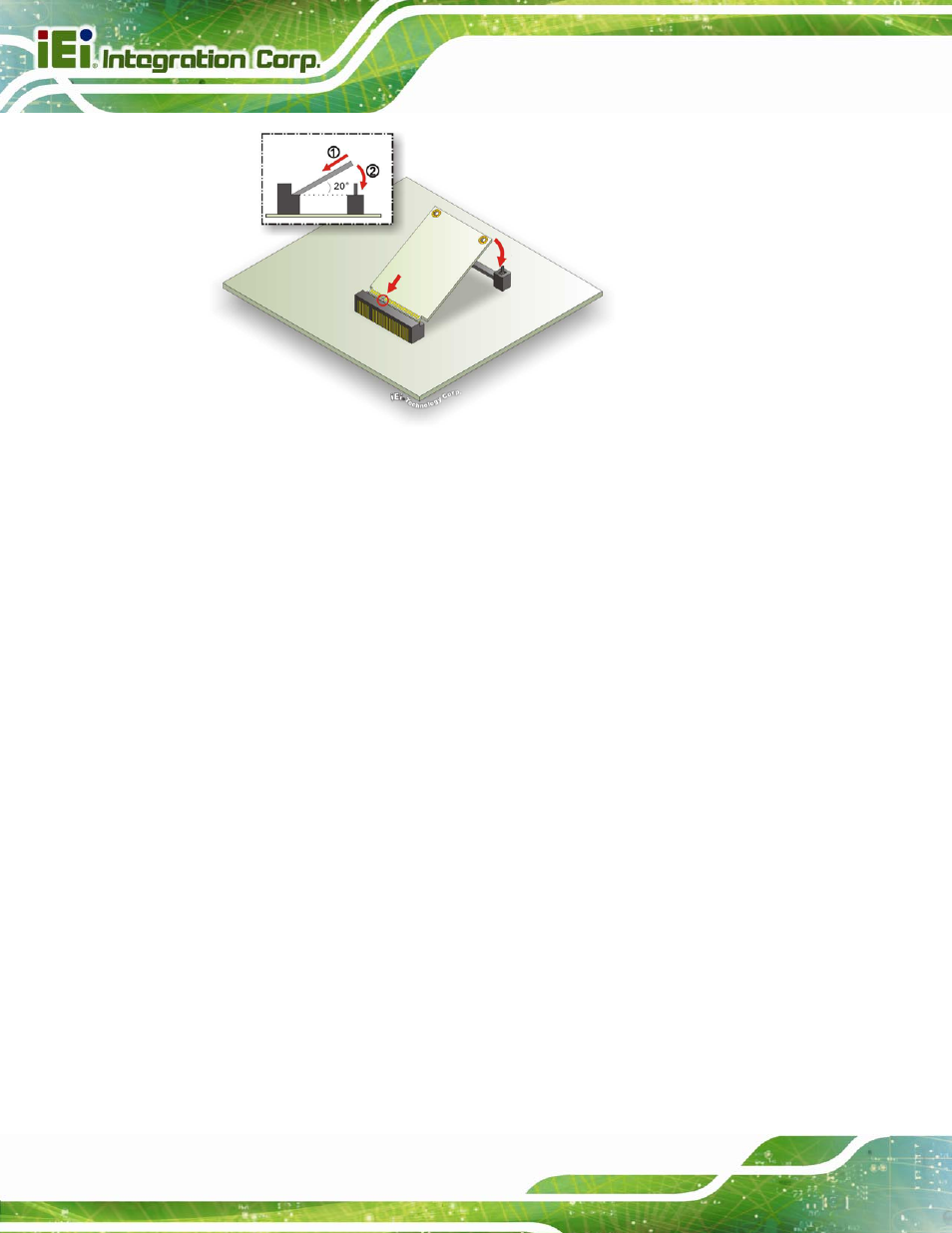 6 external peripheral interface connection, 1 lan connection, Xternal | Eripheral, Nterface, Onnection, Figure 4-15: pcie mini card installation | IEI Integration PCIE-Q670 v1.03 User Manual | Page 75 / 206