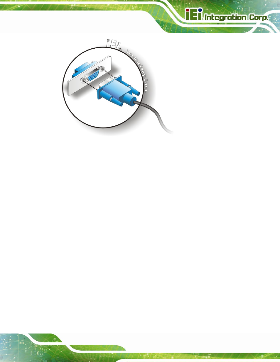 7 intel® amt setup procedure, Ntel, Etup | Rocedure, Figure 4-18: vga connector, 7 intel, Amt setup procedure | IEI Integration PCIE-Q670 v1.03 User Manual | Page 78 / 206