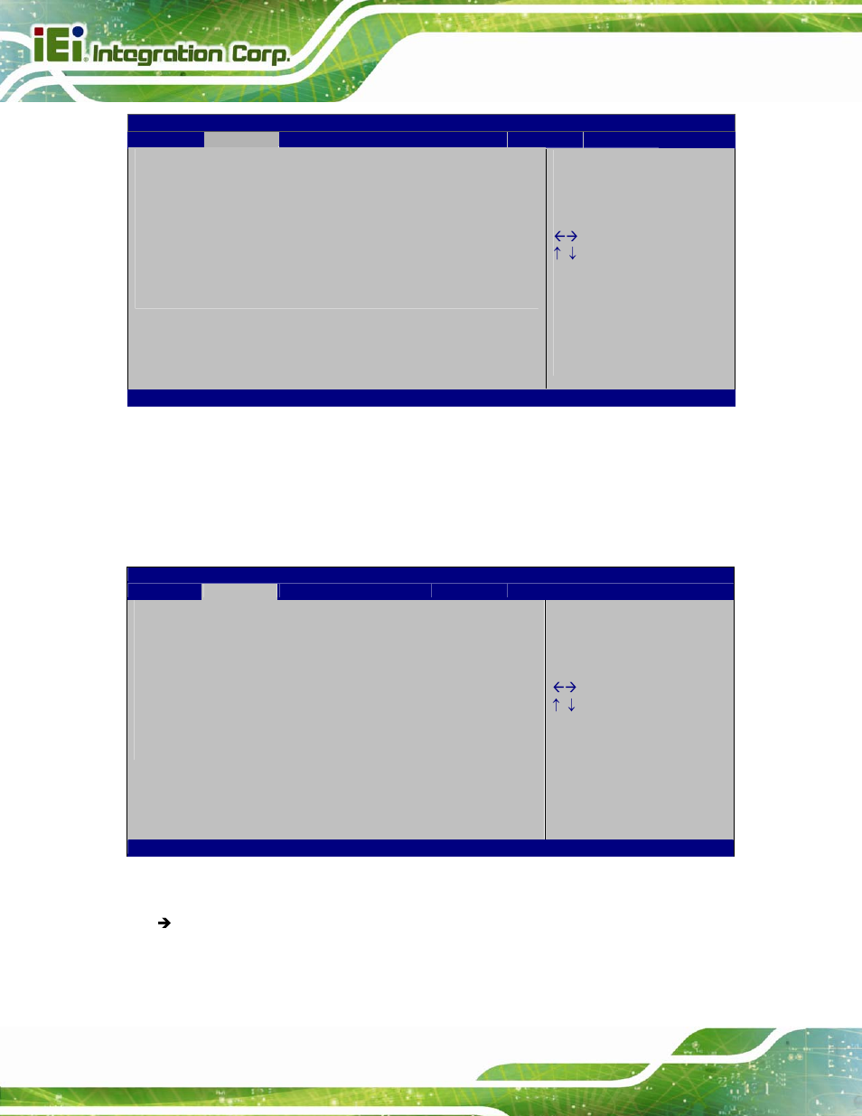 6 usb configuration, Bios menu 8: intel txt(lt) configuration, Bios menu 9: usb configuration | IEI Integration PCIE-Q670 v1.03 User Manual | Page 91 / 206