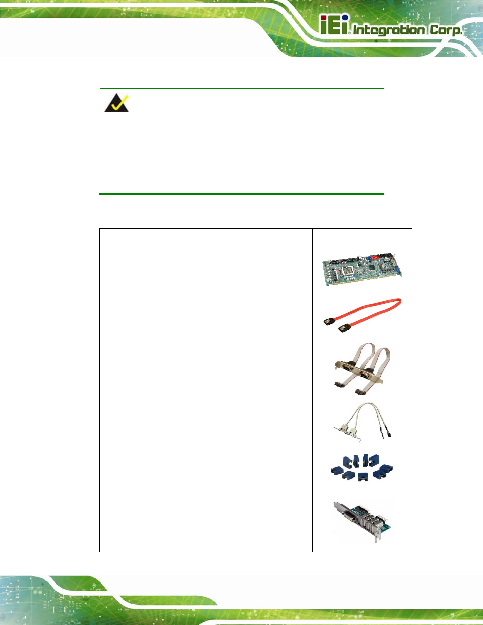 3 packing list, Acking | IEI Integration PCIE-Q670 v2.00 User Manual | Page 28 / 205