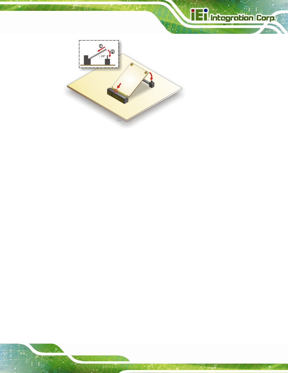 6 external peripheral interface connection, 1 lan connection, Xternal | Eripheral, Nterface, Onnection, Figure 4-15: pcie mini card installation | IEI Integration PCIE-Q670 v2.00 User Manual | Page 74 / 205