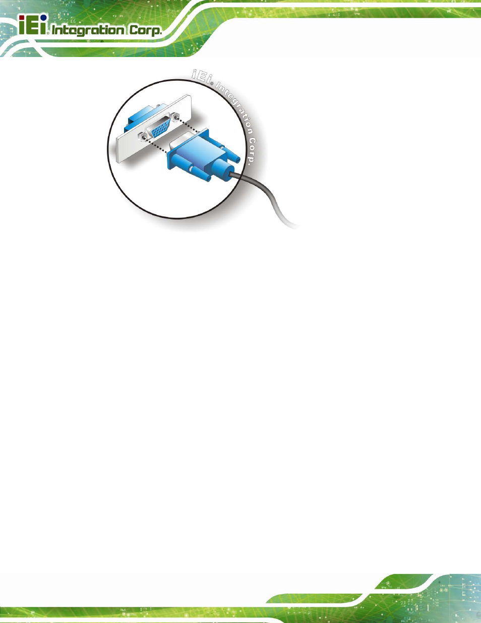 7 intel® amt setup procedure, Ntel, Etup | Rocedure, Figure 4-18: vga connector, 7 intel, Amt setup procedure | IEI Integration PCIE-Q670 v2.00 User Manual | Page 77 / 205