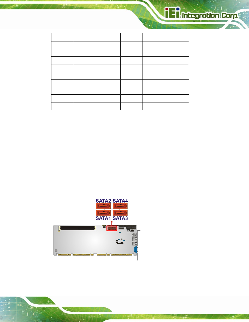 14 sata 3gb/s drive connectors, Figure 3-15: sata 3gb/s drive connector location, Table 3-14: parallel port connector pinouts | IEI Integration PCIE-H610 User Manual | Page 44 / 181