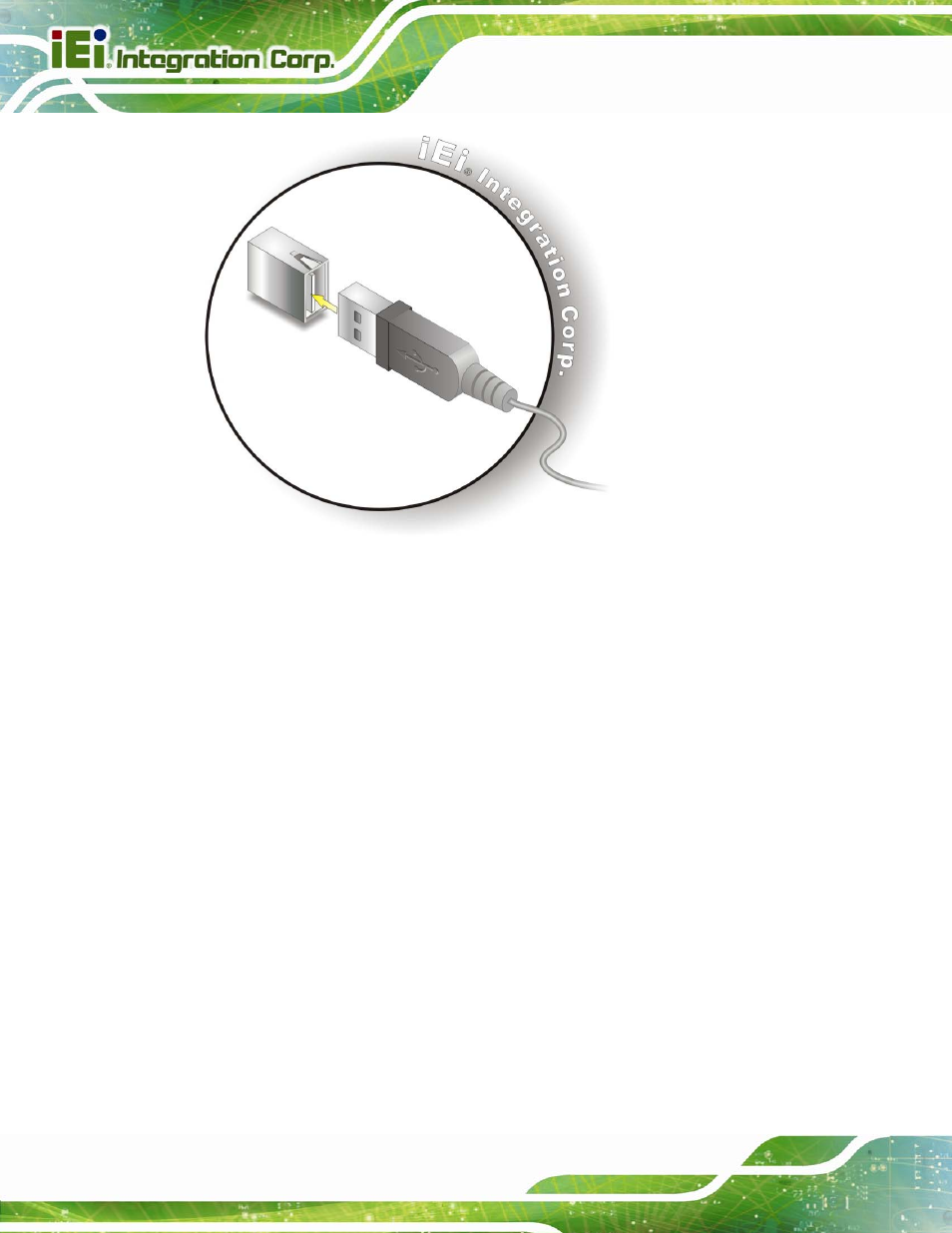 3 vga monitor connection, Figure 4-16: usb device connection | IEI Integration PCIE-H610 User Manual | Page 71 / 181