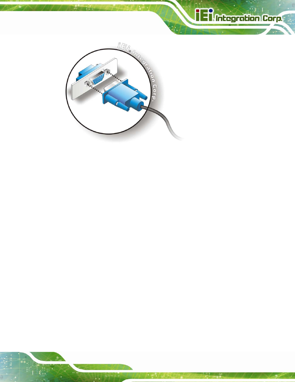 Figure 4-17: vga connector | IEI Integration PCIE-H610 User Manual | Page 72 / 181