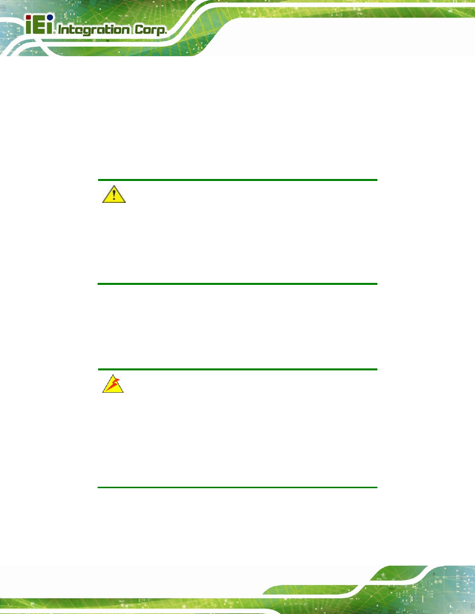 F.1 introduction, F.1.1 precautions, Ntroduction | IEI Integration PCIE-Q870-i2 User Manual | Page 211 / 217