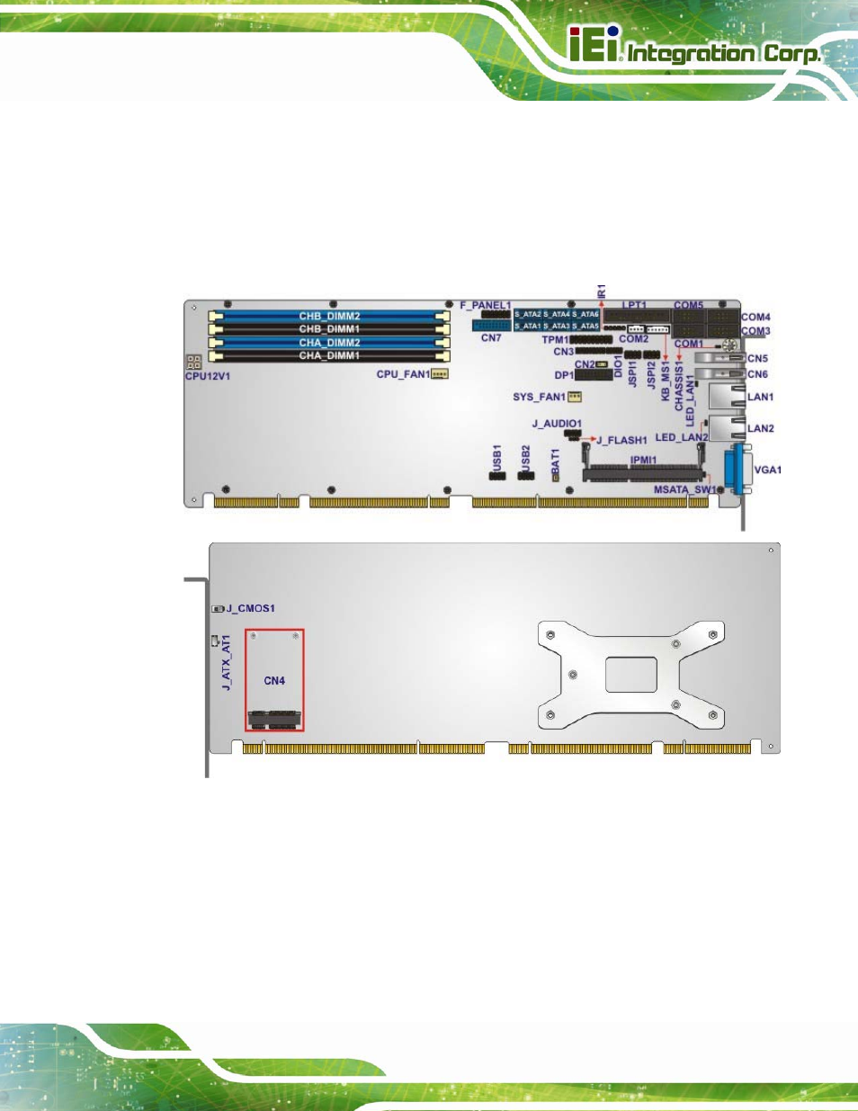 1 peripheral interface connectors, 1 pcie-q870-i2 layout, Eripheral | Nterface, Onnectors, Figure 3-1: peripheral interface connectors | IEI Integration PCIE-Q870-i2 User Manual | Page 34 / 217