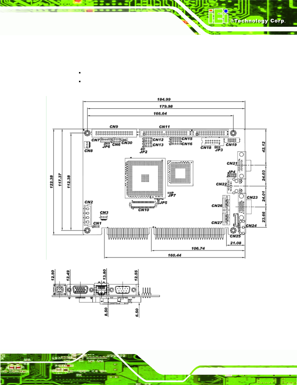 6 dimensions, Imensions, Figure 1-3: iowa-lx-600 dimensions (mm) | IEI Integration IOWA-LX-600 User Manual | Page 19 / 159