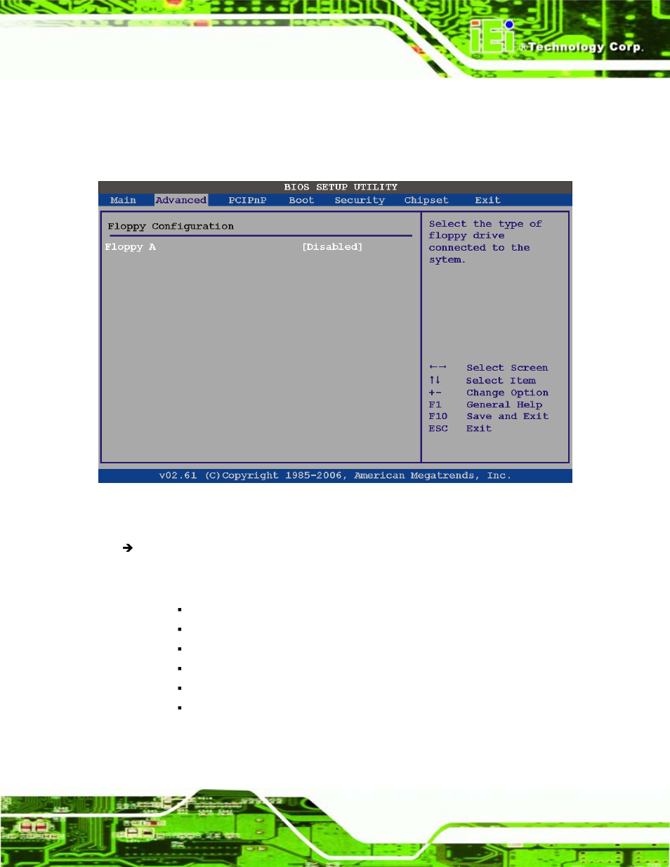 3 floppy configuration | IEI Integration PCISA-945GSE v1.01 User Manual | Page 121 / 207