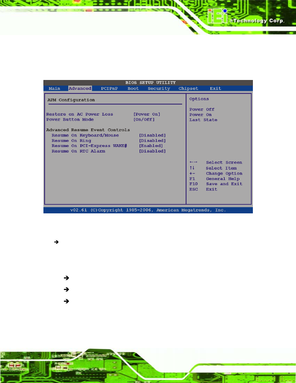 2 apm configuration | IEI Integration PCISA-945GSE v1.01 User Manual | Page 131 / 207