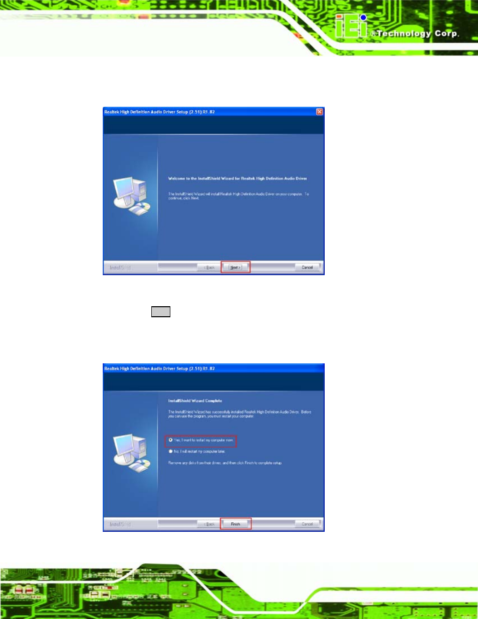 Figure 7-28: hd audio driver installation complete | IEI Integration PCISA-945GSE v1.01 User Manual | Page 177 / 207