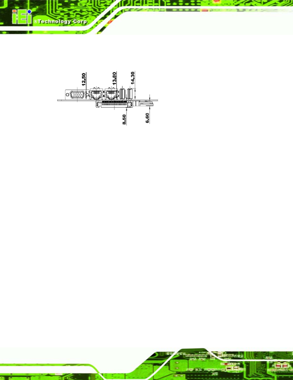 2 external interface panel dimensions | IEI Integration PCISA-945GSE v1.01 User Manual | Page 28 / 207