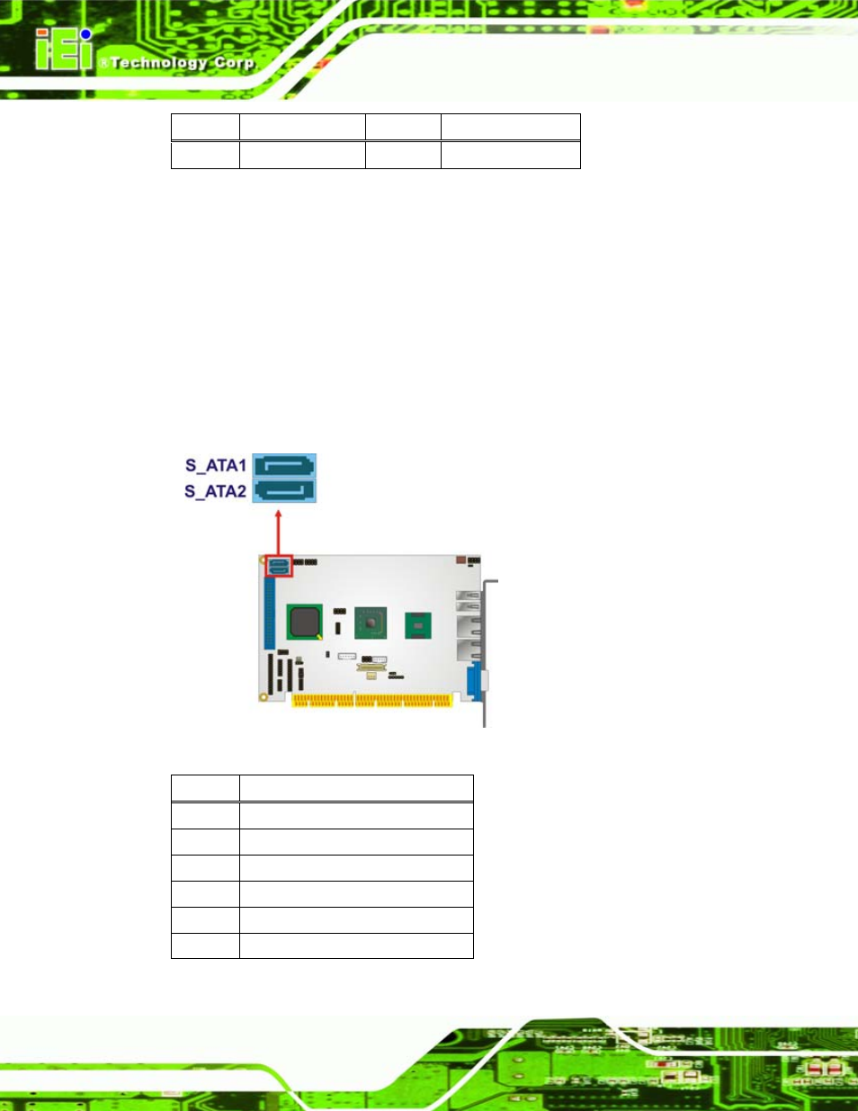 15 sata drive connectors, Figure 4-17: sata drive connector locations, Table 4-16: lvds lcd port connector pinouts | IEI Integration PCISA-945GSE v1.01 User Manual | Page 68 / 207