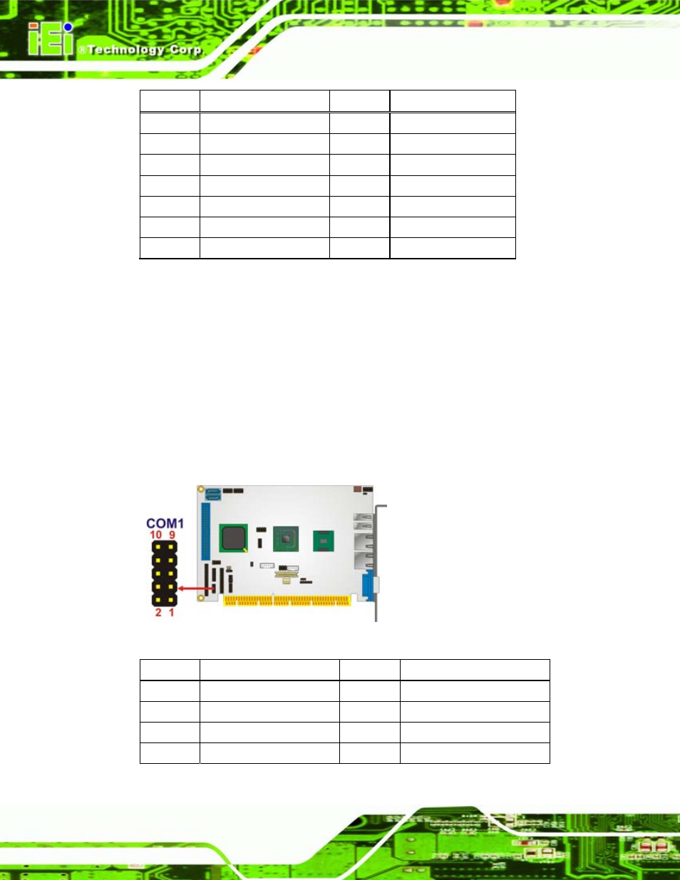 17 serial port connector (rs-232), Figure 4-19: rs-232 connector pinout locations, Table 4-18: parallel port connector pinouts | IEI Integration PCISA-945GSE v1.01 User Manual | Page 70 / 207