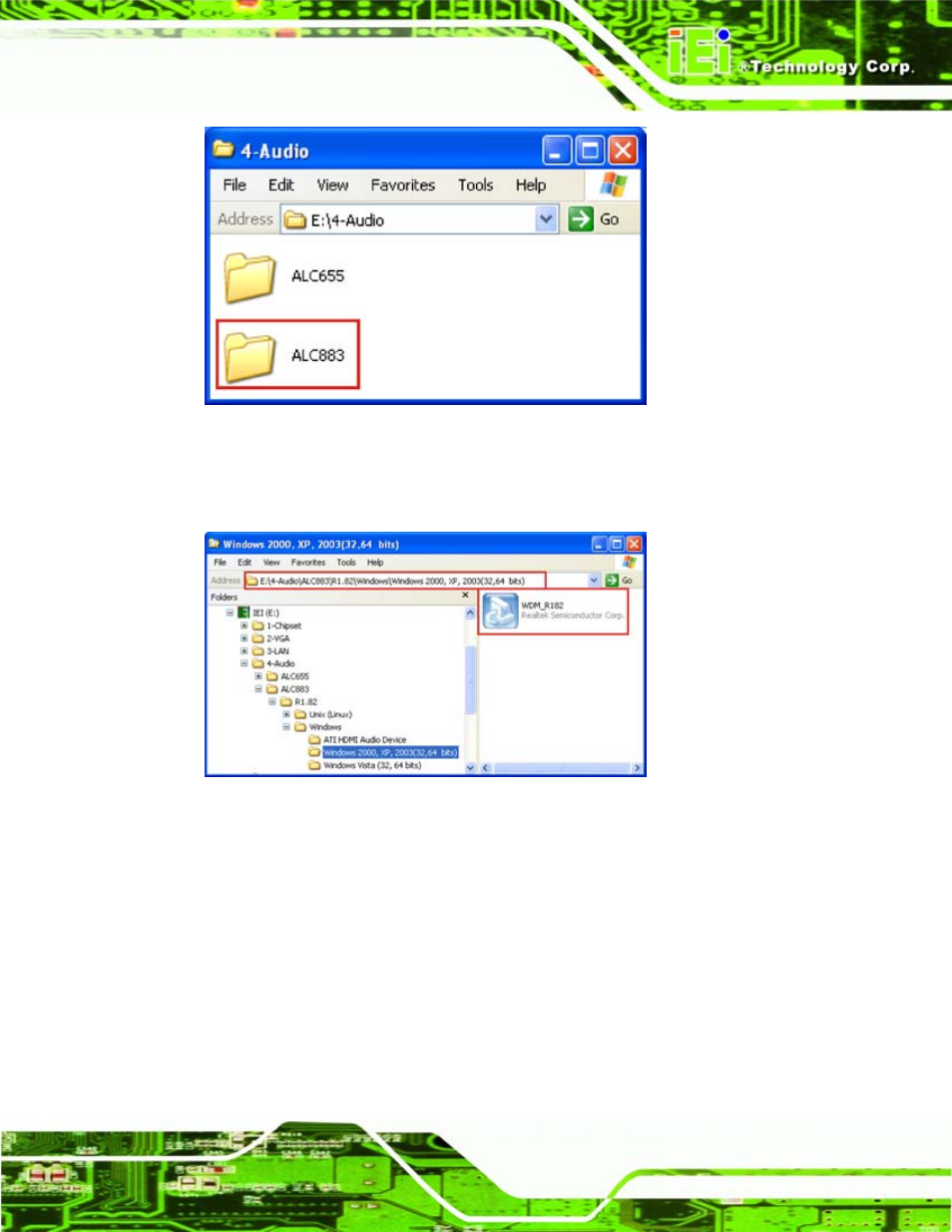 Figure 6-25: hd audio, Figure 6-26: hd audio driver options | IEI Integration PCISA-945GSE v1.10 User Manual | Page 159 / 190