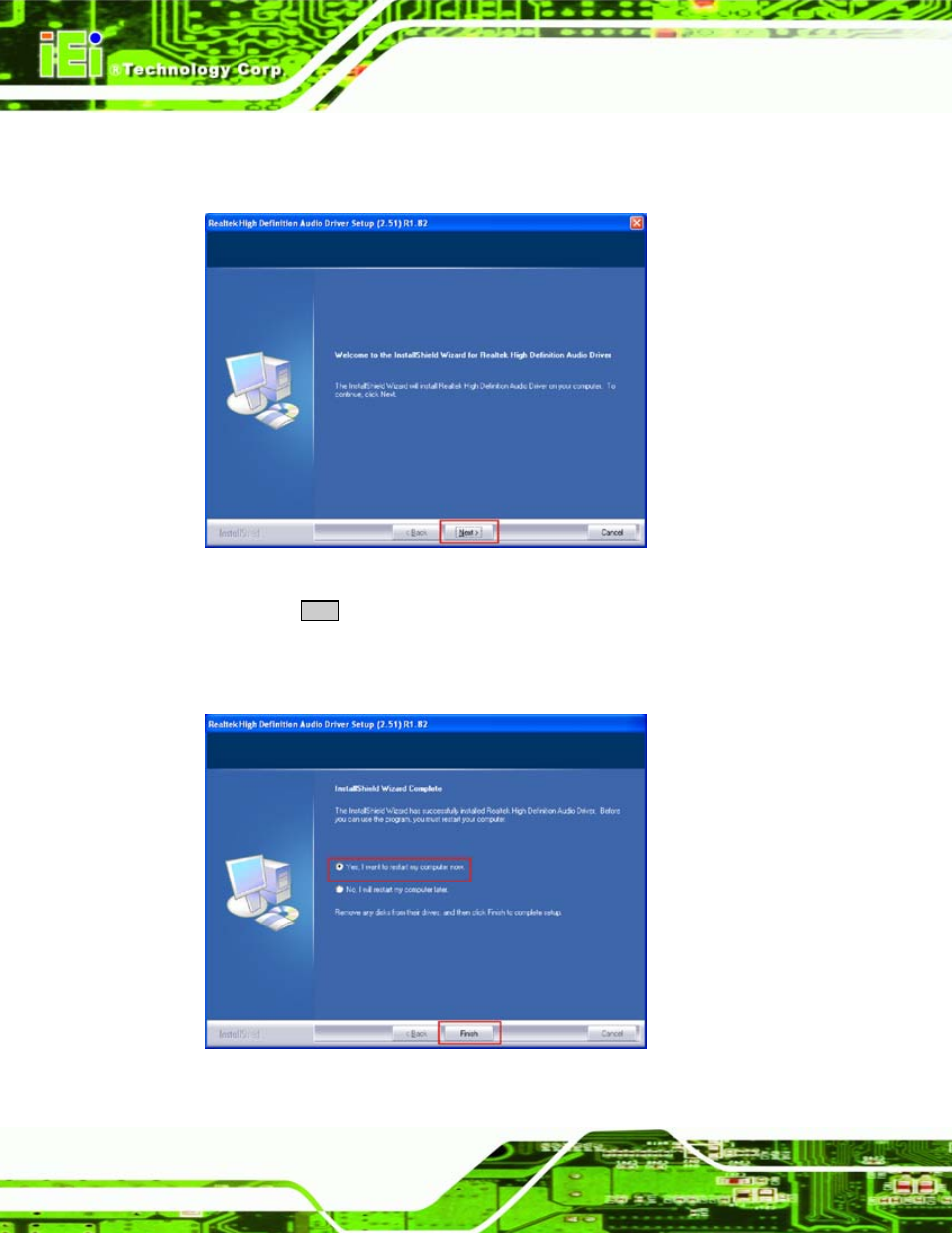 Figure 6-28: hd audio driver installation complete | IEI Integration PCISA-945GSE v1.10 User Manual | Page 160 / 190