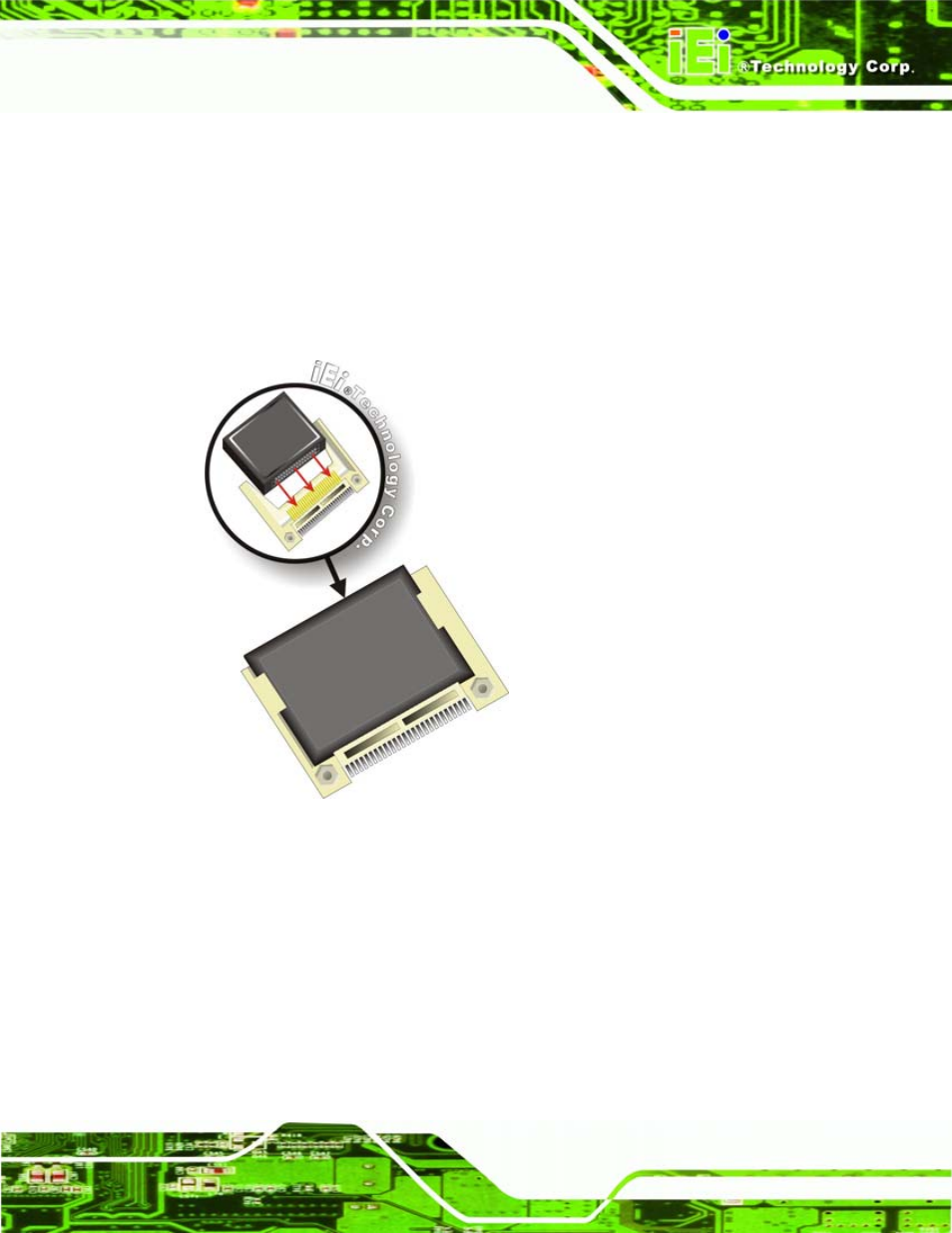 6 atx power control connector, Ower, Ontrol | Onnector, Figure 4-2: cf card installation | IEI Integration PCISA-945GSE v1.10 User Manual | Page 67 / 190