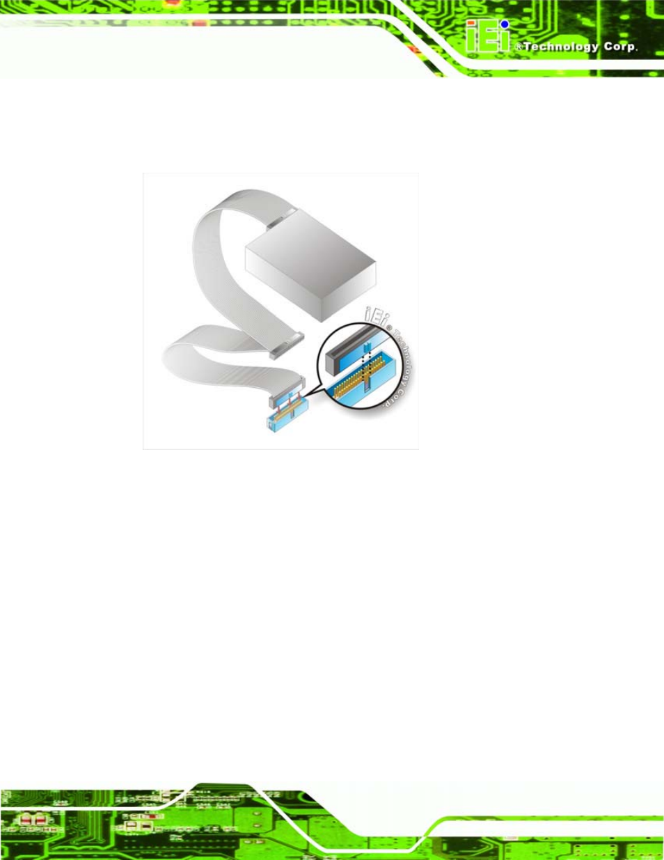 4 dual rs-232 cable with slot bracket, Figure 4-7: ide cable connection | IEI Integration PCISA-945GSE v1.10 User Manual | Page 79 / 190