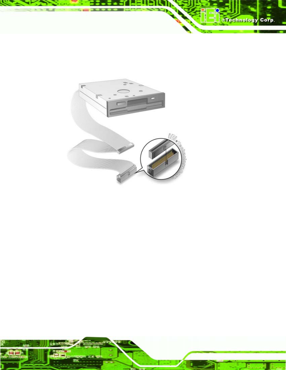 6 parallel port cable without bracket, Figure 4-9: fdd cable connection | IEI Integration PCISA-945GSE v1.10 User Manual | Page 81 / 190