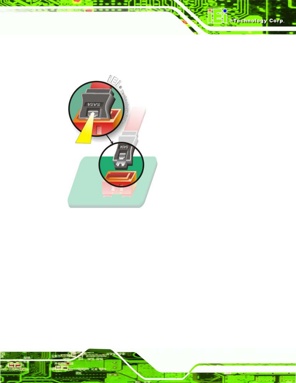 Figure 4-11: sata drive cable connection | IEI Integration PCISA-945GSE v1.10 User Manual | Page 83 / 190