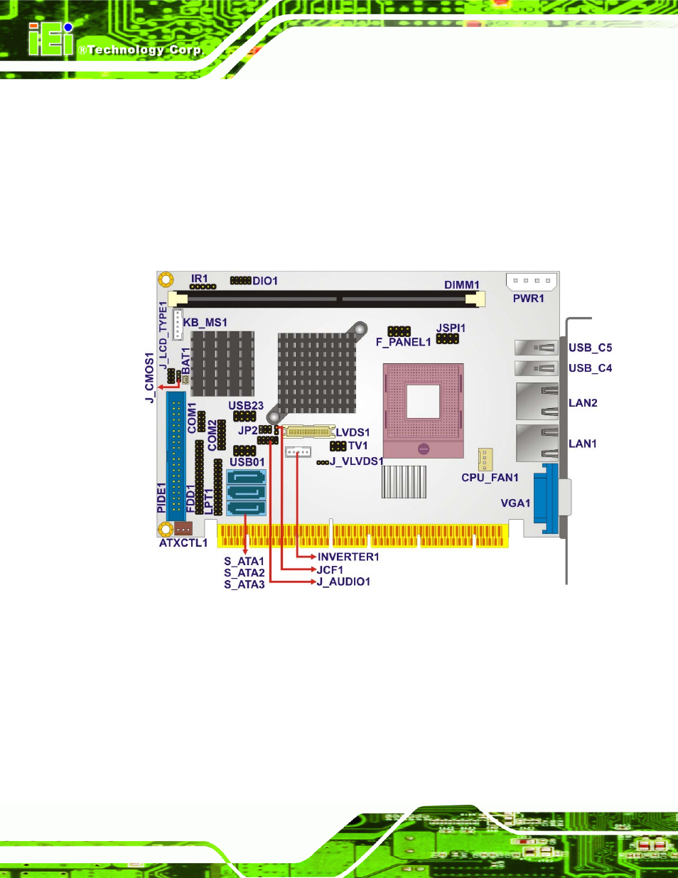 1 peripheral interface connectors, 1 pcisa-9652 layout, Eripheral | Nterface, Onnectors | IEI Integration PCISA-9652 v1.00 User Manual | Page 60 / 232