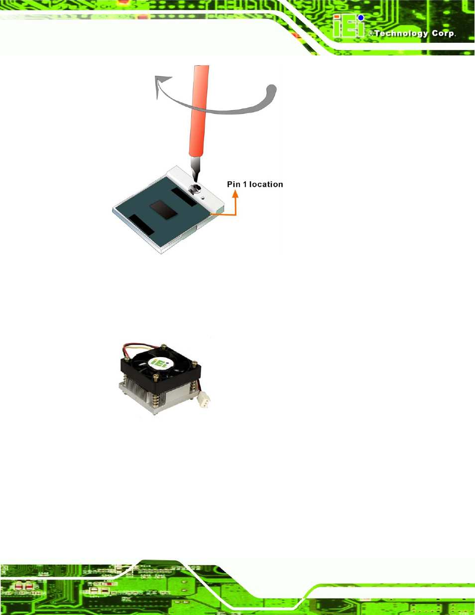 2 cooling kit cf-479b-rs installation, Figure 5-2: lock the cpu socket retention screw, Figure 5-3: iei cf-479b-rs cooling kit | IEI Integration PCISA-9652 v1.00 User Manual | Page 99 / 232