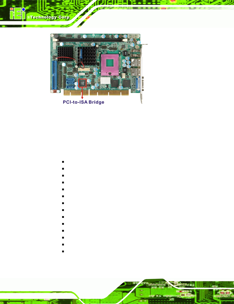 Figure 2-9: pci-to-isa bridge | IEI Integration PCISA-9652 v1.01 User Manual | Page 42 / 232