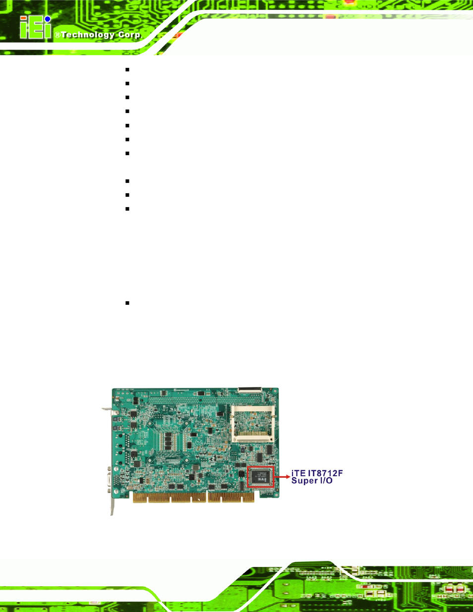 8 lpc bus components, 1 lpc bus overview, 2 super i/o chipset | 8 lpc b, Omponents, Figure 2-13: ite it8712f super i/o | IEI Integration PCISA-9652 v1.01 User Manual | Page 46 / 232