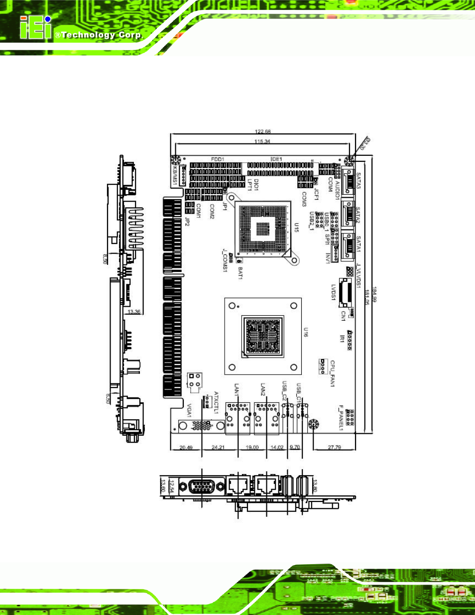 6 dimensions, Imensions, Figure 1-4: dimensions (mm) | IEI Integration PCISA-PV-D4251_N4551_D5251 User Manual | Page 19 / 145