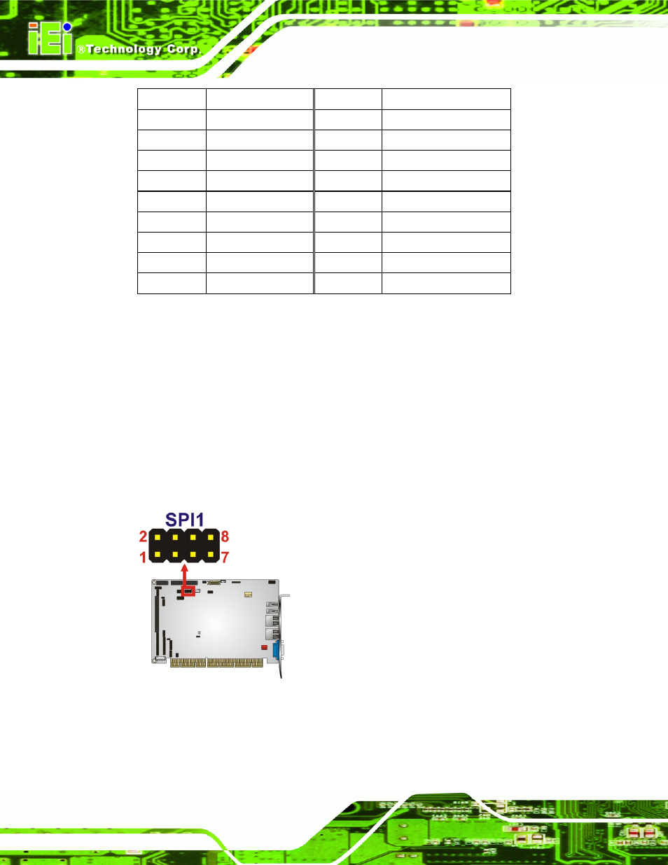 8 flash spi rom connector, Figure 3-9: flash spi rom connector locations, Table 3-10: 34-pin fdd connector pinouts | IEI Integration PCISA-PV-D4251_N4551_D5251 User Manual | Page 37 / 145