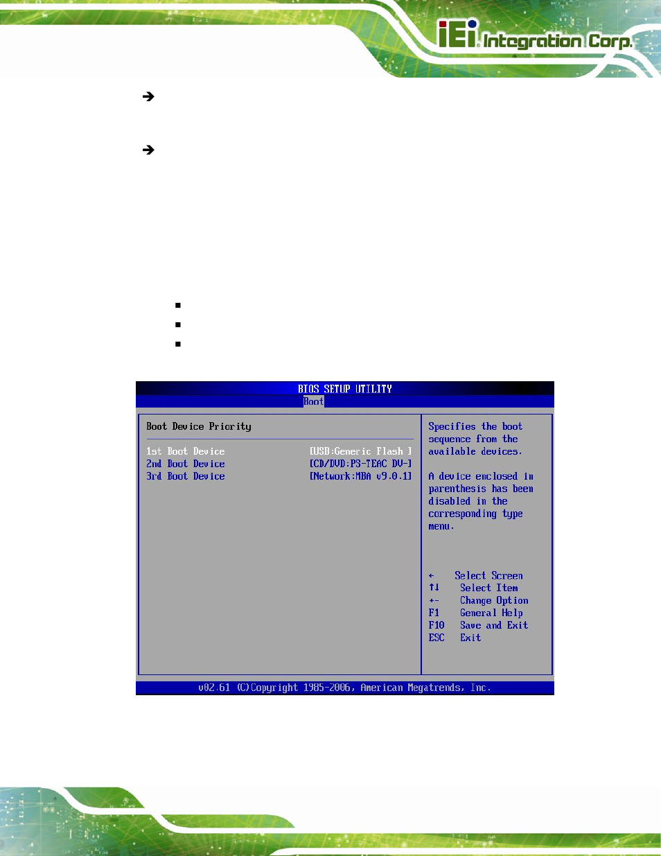 2 boot device priority | IEI Integration PICOe-945GSE User Manual | Page 143 / 197
