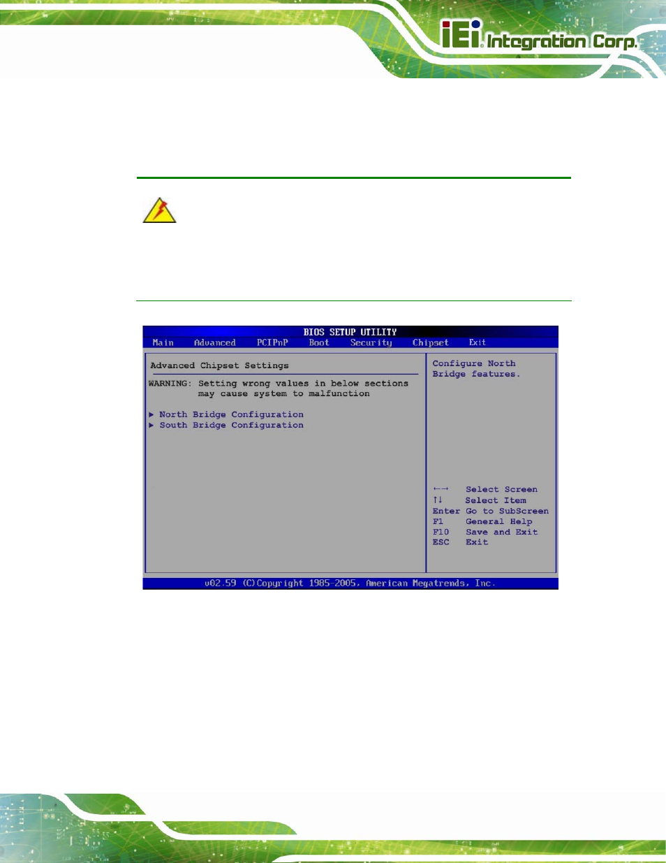 7 chipset, 1 north bridge chipset configuration | IEI Integration PICOe-945GSE User Manual | Page 145 / 197