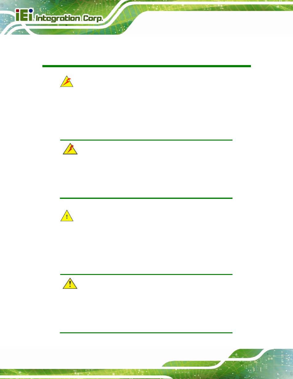 Manual conventions | IEI Integration PICOe-945GSE User Manual | Page 4 / 197