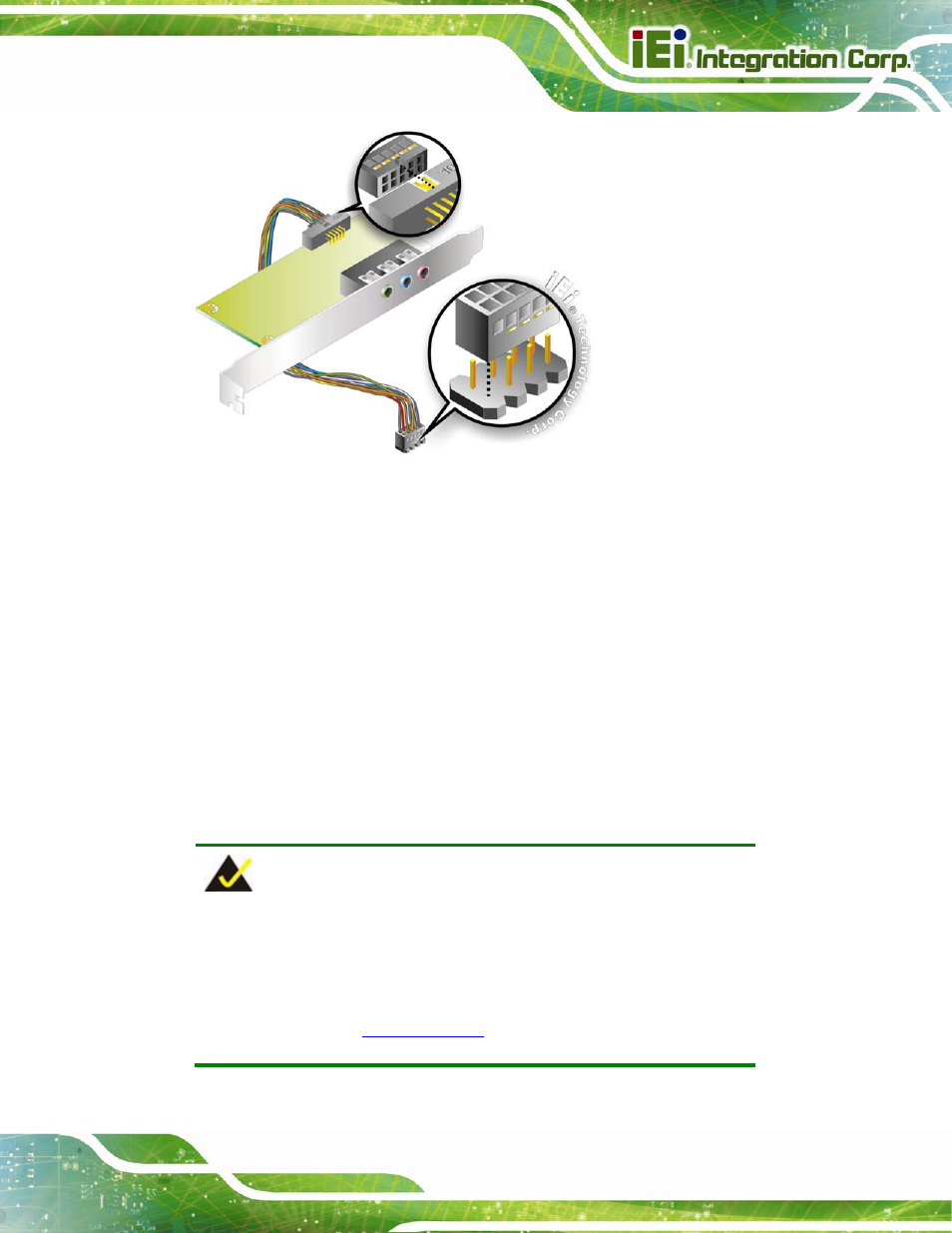 3 7.1 channel audio kit installation | IEI Integration PICOe-945GSE User Manual | Page 95 / 197