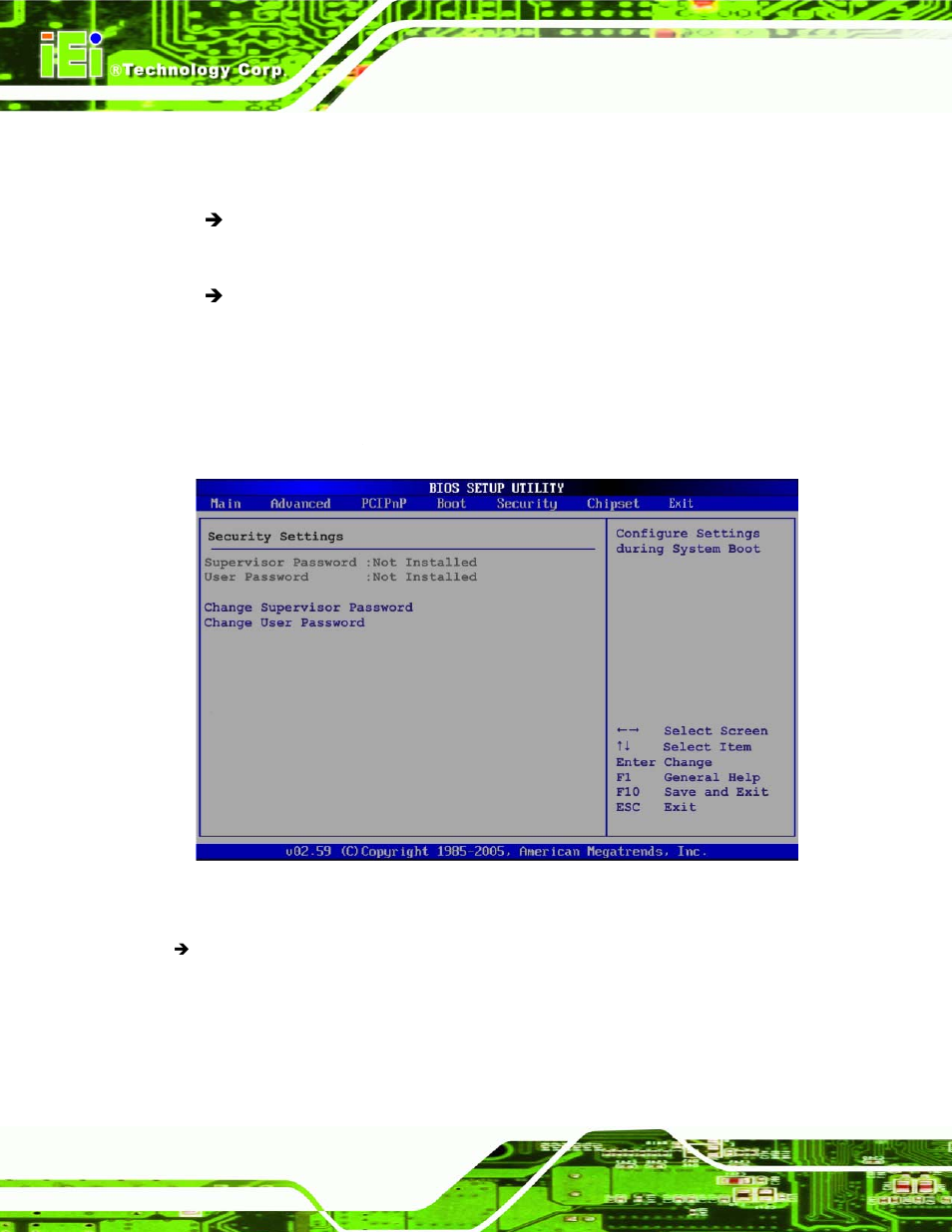 6 security | IEI Integration PICOe-GM45A User Manual | Page 144 / 198