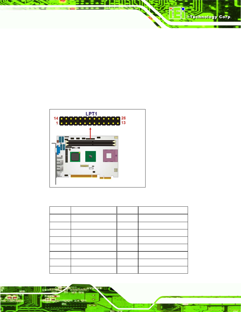 11 parallel port connector | IEI Integration PICOe-GM45A User Manual | Page 67 / 198