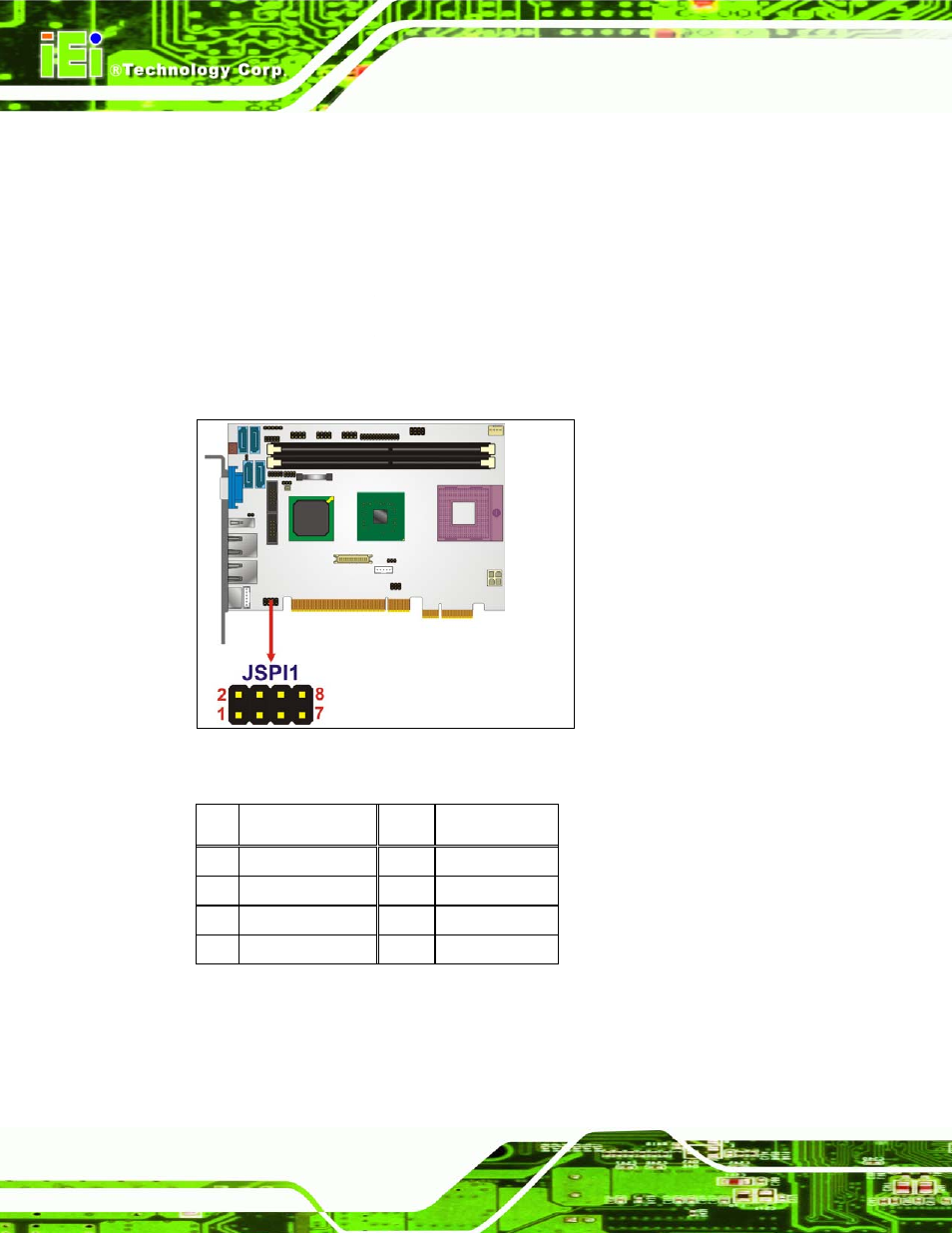 15 spi flash connector | IEI Integration PICOe-GM45A User Manual | Page 72 / 198