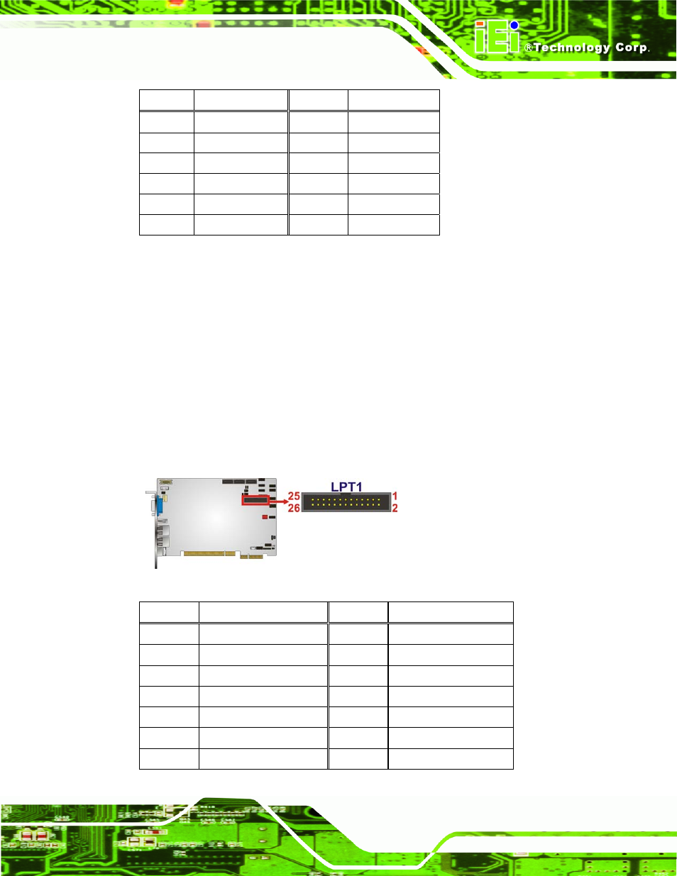 11 parallel port connector | IEI Integration PICOe-PV-D4251_N4551_D5251 v1.00 User Manual | Page 39 / 154