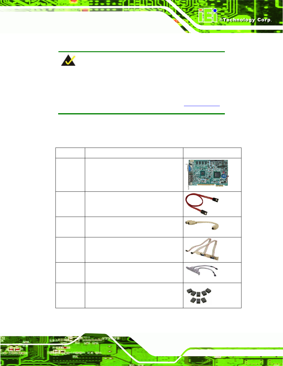 3 unpacking checklist | IEI Integration PICOe-PV-D4251_N4551_D5251 v1.10 User Manual | Page 25 / 154