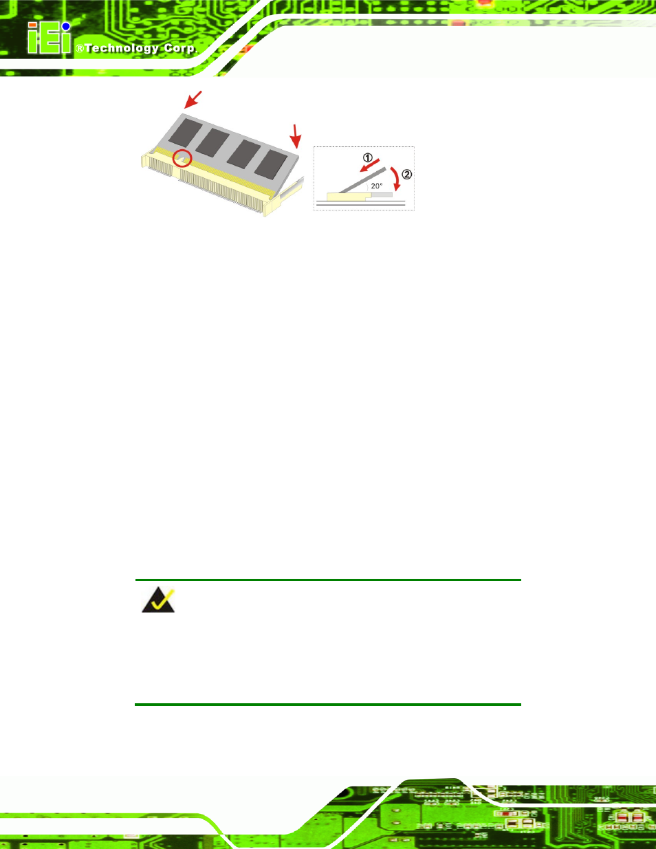 2 cf card installation, Figure 4-1: so-dimm installation | IEI Integration PICOe-PV-D4251_N4551_D5251 v1.11 User Manual | Page 56 / 155